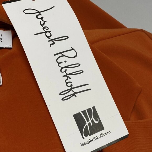 Joseph Ribkoff Women’s Lava Orange Single-Breasted Blazer Size 10 - Picture 6 of 12